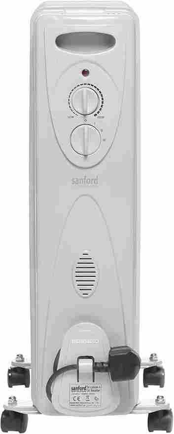 Sanford Oil Heater 9 Fins 2000 Watts SF1205OH BS – Silent Room Heater with Adjustable Thermostat