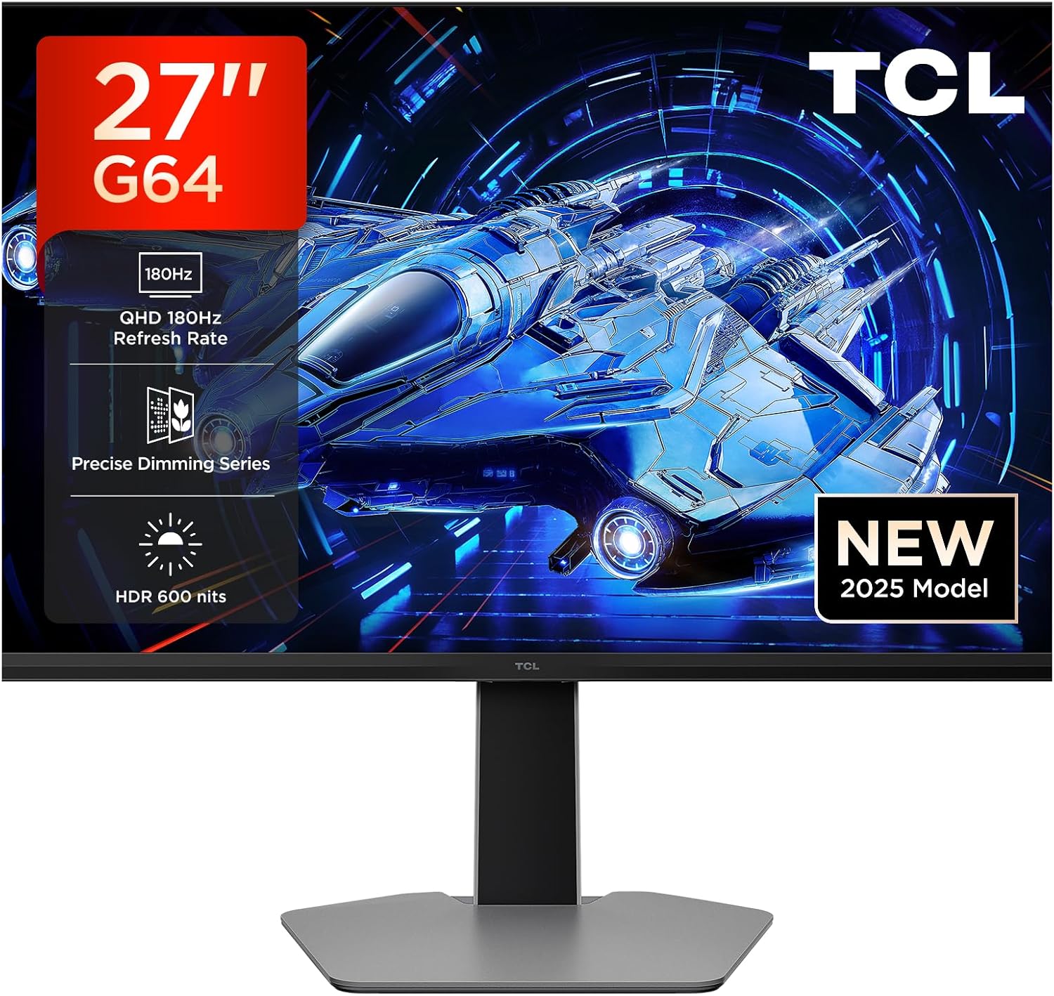 TCL 27" Gaming Monitor | QHD 180Hz | HDR600 | Model 27G64