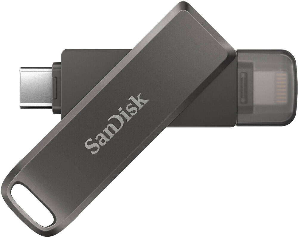 SanDisk iXpand Flash Drive Luxe 256GB | USB Type-C & Lightning Connector | 90MB/s | Qatar