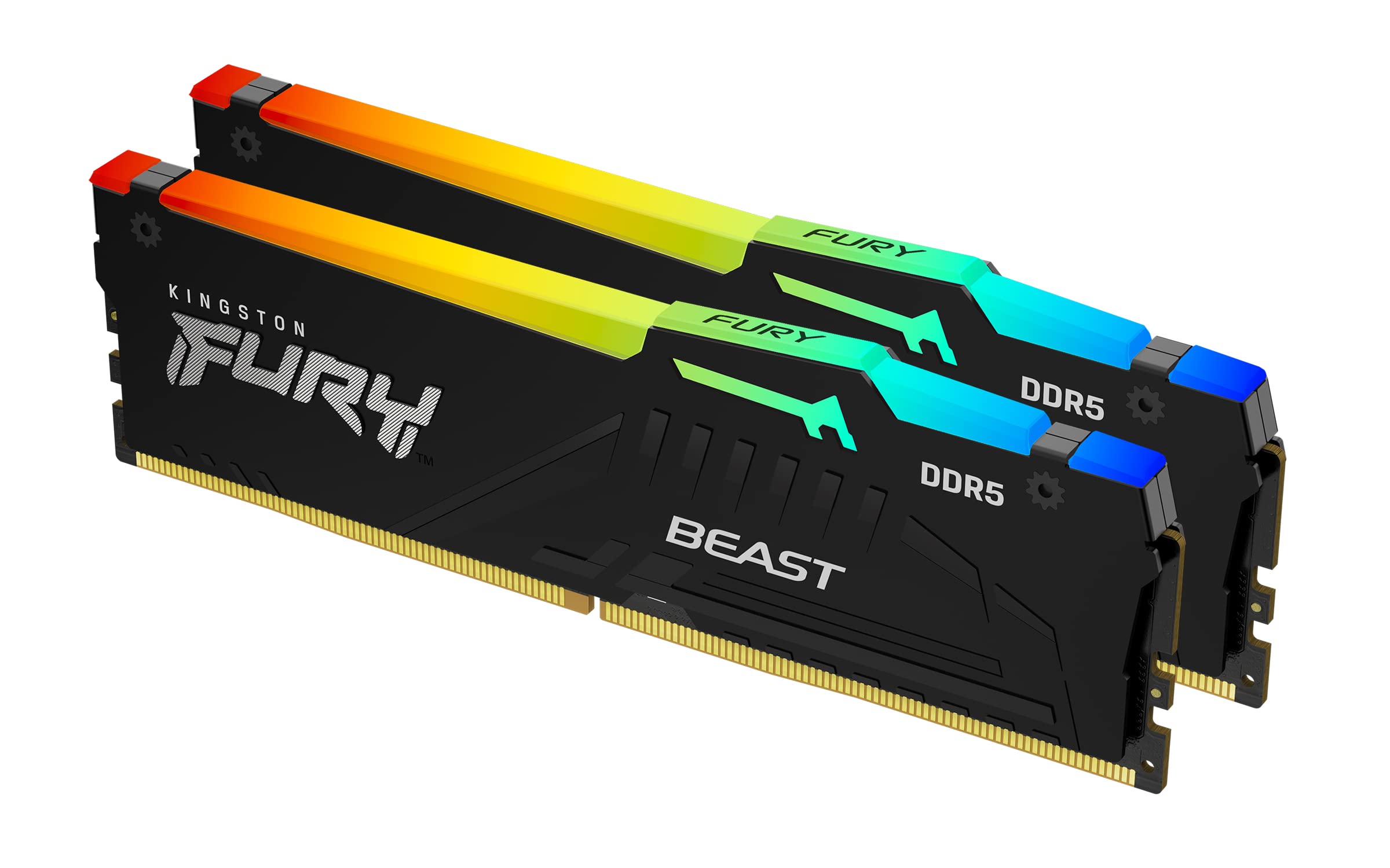 Kingston FURY Beast Black RGB EXPO DDR5 32GB (2x16GB) 6000MHz Desktop Memory