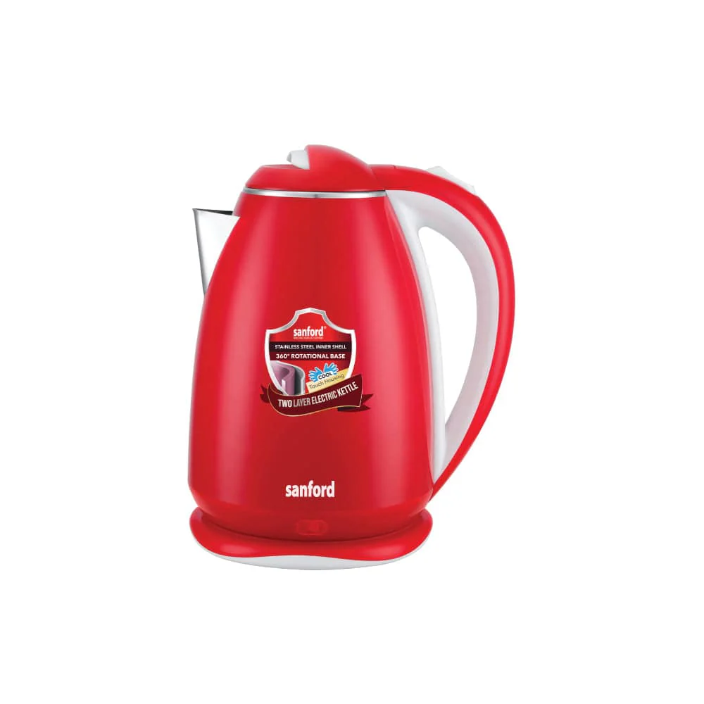 Sanford Stainless Steel Double Layer Electric Kettle 1.8 Litre SF1880EK-1.8L BS