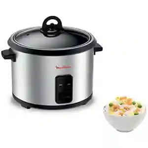 Moulinex Rice Cooker MK123D27 | 700W | 1.8L (10 Cups) | Non-Stick Removable Bowl | Glass Lid