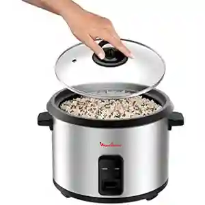 Moulinex Rice Cooker MK123D27 | 700W | 1.8L (10 Cups) | Non-Stick Removable Bowl | Glass Lid