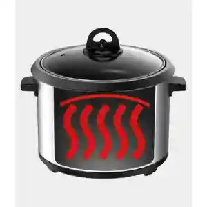 Moulinex Rice Cooker MK123D27 | 700W | 1.8L (10 Cups) | Non-Stick Removable Bowl | Glass Lid