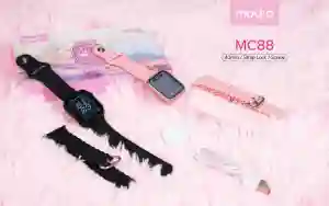 Modio MC88 Ultra Mini Smart Watch | 36 mm Wireless Charging & Bluetooth Calling | Qatar