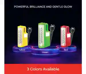 Sanford Rechargeable LED Search Light and Emergency Combo 2 in 1 (3SC+15PCS LED) SF6352SEC BS Black & Red