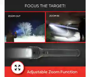 Sanford Rechargeable LED Search Light and Emergency Combo 2 in 1 (3SC+15PCS LED) SF6352SEC BS Black & Red