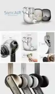 Sonic Air True Wireless Ear Pods Bluetooth 5.3 with Noise Reduction – Black