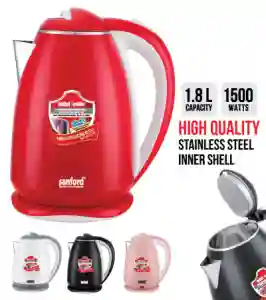 Sanford Stainless Steel Double Layer Electric Kettle 1.8 Litre SF1880EK-1.8L BS