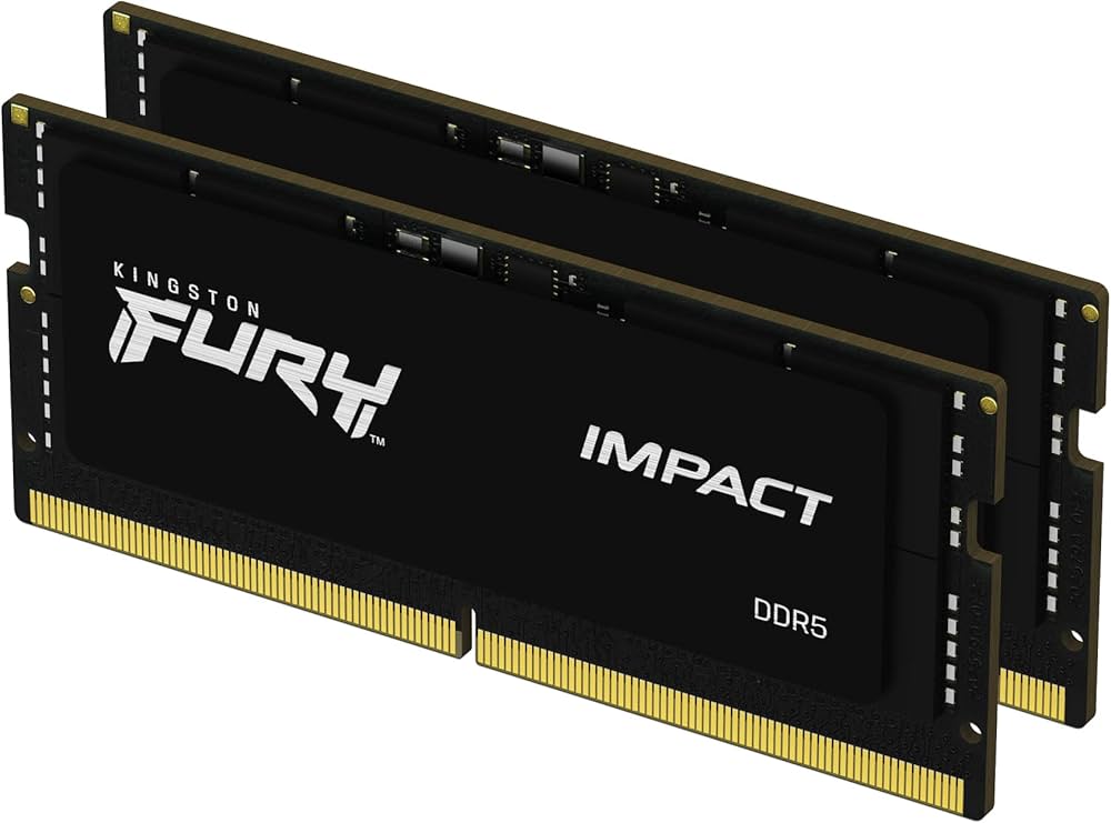Kingston FURY Impact Black DDR5 32GB (2x16GB) 6000MHz Laptop Memory