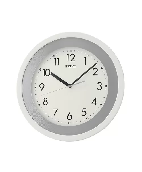 Seiko QXA812WR Wall Clock | 36.1cm | Quiet Sweep | Plastic Case